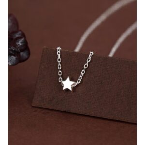 Dainty Star Pendant Necklace | Silver Star Chain | Accessories