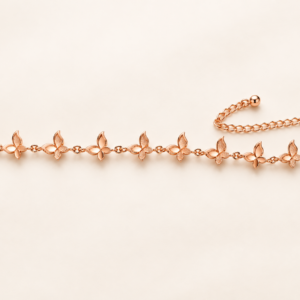 Gold-Tone Butterfly Charm Chain Bracelet