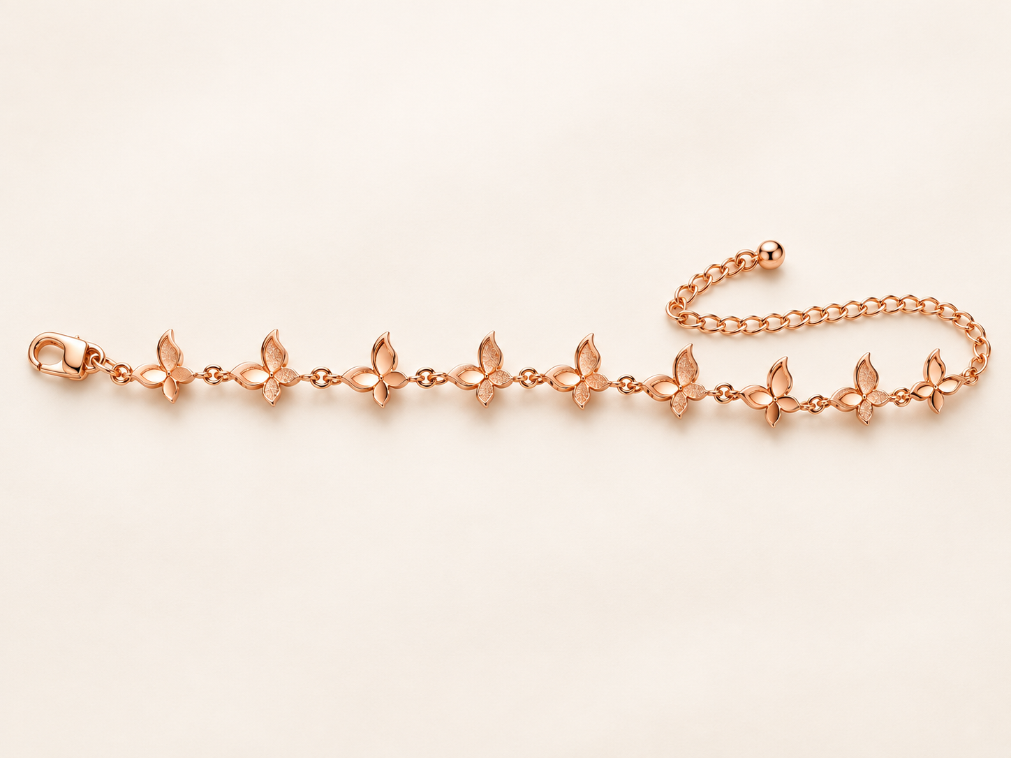 butterfly charm chain bracelet